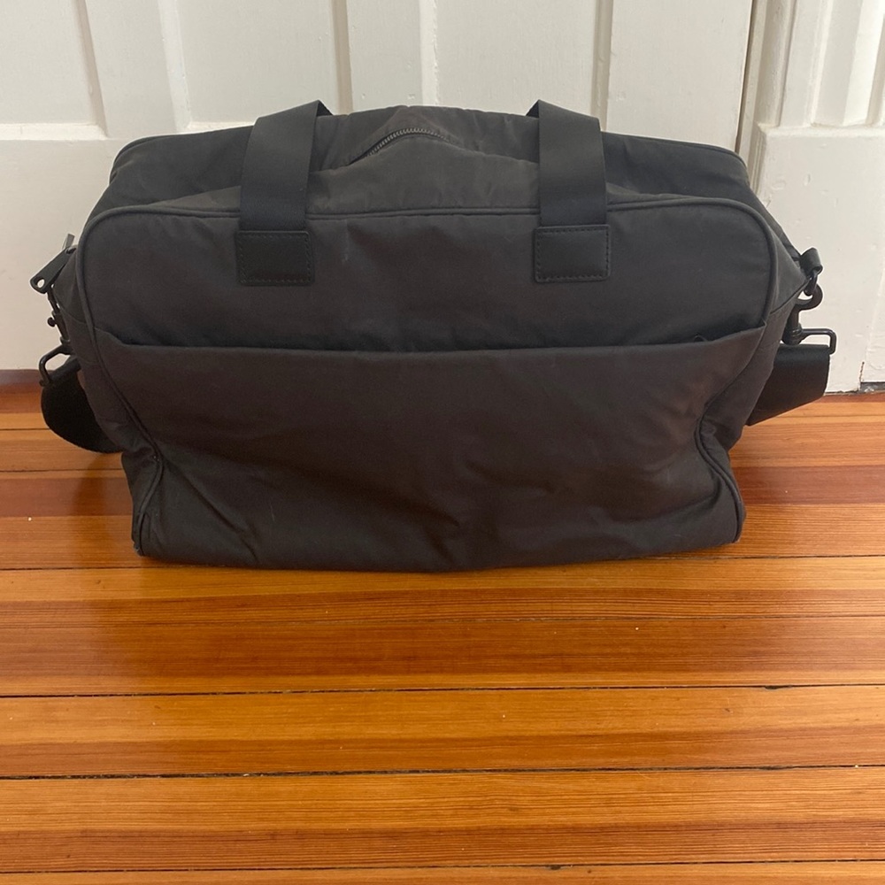 Dark Grey waxed Canvas Lo & Sons Laptop/Work/Travel Bag